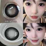 1 Pair(2pcs) Brown Beauty Colored Contact Lenses for Eyes Purple Halloween Lens Big Eye Lens Natural Look Gray Blue Lens