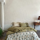 French Romance Large Lace Ruffles Princess Bedding Set 600TC Egyptian Cotton Duvet Cover Flat/Fitted Bed Sheet Pillowcases 4Pcs