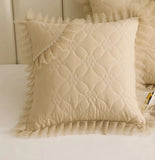 1 Pcs Korean Style Cotton Lace Cushion Cover Pillowslip Pillowcase Square Cushion Pillow Core Covers Thick Pillowcases