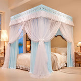 Shading Bed Curtain Canopy for Girl Room Palace Mosquito Net with Frame Romanticbedroom Decoration Four Season