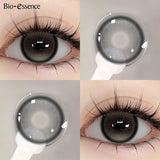 Contact Lenses Natural Brown Colored Pupils Cosmetic Grey Lenses Green Lens Yearly for Daily Party