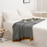 Nordic style office nap knitted blanket, leg blanket, spring and autumn thickened shawl, small  sofa blanket