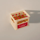 Mini Simulation Refrigerator Magnet Supermarket Supply Station Drink Sign Magnetic Stick-On Plate Tray Decorative Turnover Box