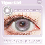 2pcs Half-Yearly Colored Contacts Big Diameter High Moisture Soft Lenses for Women Cosplay Halloween