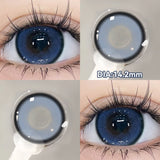 1 Pair Myopia Fashion Lens Prescription Colored Contact Lenses Beauty Pupils Purple Eye Lenses Blue Eye Color Lenses