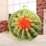 Creative 3D Soft Round Home Decorative Pillow Plush Lemon Fruit Seat Pad Office Chair Back Cushions Watermelon Kiwi Orange