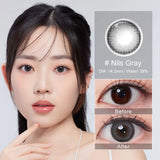 Gray Series Contact Lens For Myopia Friendly To Deep Pupils And For All Skin Tones 14.0~14.5mm 6 Months