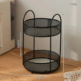 Household Iron Fruit Basket Desktop Decoration Hotel Office Snack Metal Storage Rack Crafts Coffee Table Storage Shelf Ornaments