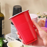 50Pieces Colorful Plastic Party Cups for Drinks, Soda Punch Barbecue Cola or Water Disposable Cup of Birthday Wedding Party