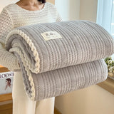Throw Blanket for Sofa Winter Blanket King Size Home Warm Plaid Comforter Bedspread Bedding Sheet