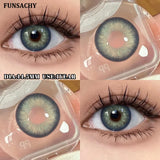 1 Pair  Contact Lenses for Eyes Color Eye Contacts Brown Gray Lens Beautiful Pupils for Makeup Yearly Use