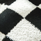 Checkerboard Plaid Plush Cushion Cover Knitted Car Sofa Throw Pillow Cover  Short Fleece Pillowcase Cushion for Sofa Bed Decor