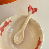 Anmuli Cerc Dert Plate with Underglaze Color  Knot Bead Trimmed Multifunctional Di Korean Sle from Mainlan...