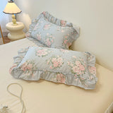 Fresh Botanical Floral Bedding Set for Kids and Adults, Leaves, Flower Duvet Cover, Pillowcases, Soft Washed Cotton, Home Textil