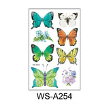 Butterfly Skin Tattoo Sticker False Tattoo Temporary Body Arm Face Makeup Tattoo Removable Butterfly Pattern Sticker for Childre
