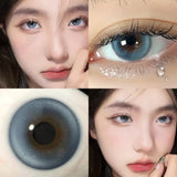 1 Pair/2pcs Lenses Blue Series Beauty Contact Lenses for Eyes Comestics Natural Pupil Eye Color Lens Myopia Brown Lenses