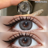 Natural Style Big Diameter Colored Contacts 2pcs Multi-Tone Half Yearly Lenses for Daily Outfit Premium Look