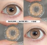 1 Pair Colored Pupils for Eyes Natural Brown Contact Lenses Gray Color Lens High Quality Eye Contacts Cosmetics Yearly
