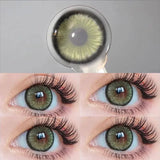 Natural Green Colored Contact Lenses, Soft Eye Contacts for Y2K Makeup, Cosmetics & Eyelashes, Trendy Daily Wear