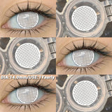 Halloween cosplay color contact lenses for eyes black/red/white Anime Accessories colorful fashion lenses