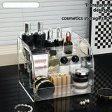 1pc/Transparent Acrylic Cosmetic Organizer, Desktop Drawer-Style Compartmentalized Storage Box