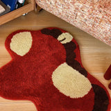 Red Pony Rug Bedroom Rug Home Festive Carpet Home Bedroom and Living Room Floor Mat Non-Slip Anti-Fouling Carpet Home Decoration