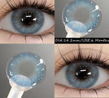 2 pcs New Colored Contact Lenses Natural Gray Eyes Contacts Blue Beauty Pupils Brown Makeup Contact Green Eye Lens