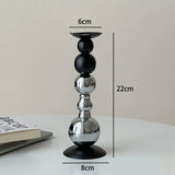 Sphericity Metal Candle Holder Ornaments Simplicity Cylinder Candlestick Desk Decoration Wax Melt Home Aroma Container