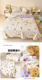 Washed Cotton Printed Summer Quilt Air Conditioner Thin Quilt Machine Washable Lightweight Single Double Bedding Soft Breathable