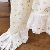 Pink Rose Tablecloth Cotton Diningtable Decorative Tablecloth Romantic French Embroidered Lace Coffeetable Sofa Cover Cloth