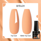 7ml Rubber Base Nail Gel Polish Nude Milky White DIY Nail Art Soak Off Gel Polish Semi Permanent Painting UV Vernis