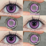 2pcs/pair Cyber Series Halloween Colored Contact Lenses for Makeup Eyes Big Pupils Red Contact Lenses Brown Lens Myopia