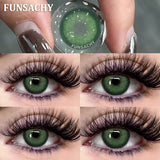 1 Pair Big Black Color Contact Lenses Natural Gray Lenses Blue Korean Eye Makeup Contacts Yearly Beauty Pupils Cosmetic