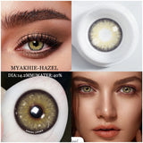 NEW Natural Color Contact Lenses for Eyes MAYKHIE Lenses 14.2mm Beautiful Pupil Brown Soft Eye Contacts