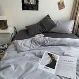 Hot Bedding Set Bedroom Decor Washed Cotton Double Duvet Cover Set Duvet Cover Flat Sheet Quilt Cover Pillowcase Home Textiles