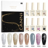 Gel Nail Polish Glitter Diamond Sparkle Color Collection Gorgeous Color HEMA FREE Soak Off UV LED Semi Permanent AurorGel