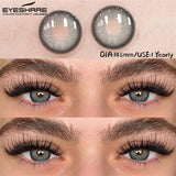 New Natural Color Contact Lenses 2pcs Blue Eyes Lenses Gray Eye Contact Brown Colored Eye Lens Green Beauty Makeup Lens
