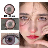1Pair New Contact Lenses for Eye color Lenses Rock Sweetheart Pink Lenses Degree Prescription -0.00to-8.00 Beauty Pupils
