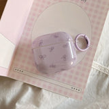 Korea lovely candy color bow gloss silicone earphone case for airpods pro 2 for airpods 1 2 3 4 protection cover with keychain