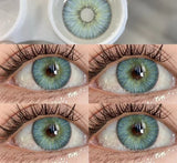 1 Pair New Contact Lenses for Eyes Fashion Blue Colored Eye Contacts Natural Brown Lenses Gray Pupils Yearly Lens