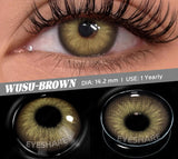 2pcs Color Contact Lens for Eyes Chocolate Makeup Lens Natural Blue Gray Eyes Contact Brown Beauty Lenses Green Contact