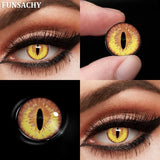Cosplay White Contact Lenses for Eyes Anime Role Playing Lens Halloween Cosplay Black Contacts Yearly Cosmetics Pupils