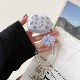1pc Cartoon For Redmi Buds 5 Pro Case Transparent Fashion flower pattern Keychian Silicone Earphones Cover redmi buds 5Pro