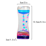 Acrylic Liquid Hourglass Timer Pressure-reducing Two-color Liquid Oil Drain Creative Oil Drop Process Desktop Display Hourglass