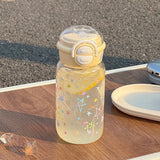 New Planet Minimalist Plastic Water Cup Water Kettle Dual Drinking Straw Cup Value Large Capacity Portable Carrying Accompanying