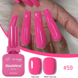 Single-use gel nail polish, 15ml each, requires LED lighting, solid color, a must-have for manicures | Vibrant nail colors | Nai
