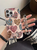 Love leopard print water-ripple phone case for 13 iphone 15 13pro 15pro 14 pro max 12promax 14pro 14promax 12 protect cover