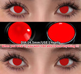 1 Pair Cosplay Crazy White Contact Lenses Colored Contact Lenses Anime Makeup Black Eye Lenses Yearly Halloween Lenses