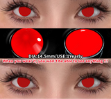 Cosplay Colored Contact Lenses Crazy White Lenses Red Anime Contacts Halloween Beauty Makeup Lens Black Eyes Contacts