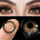 1 Pair Colored Contact Lenses Pupils Fashion Brown Lenses for Makeup Cosplay Lenses High Quality Natural Pupils Year
